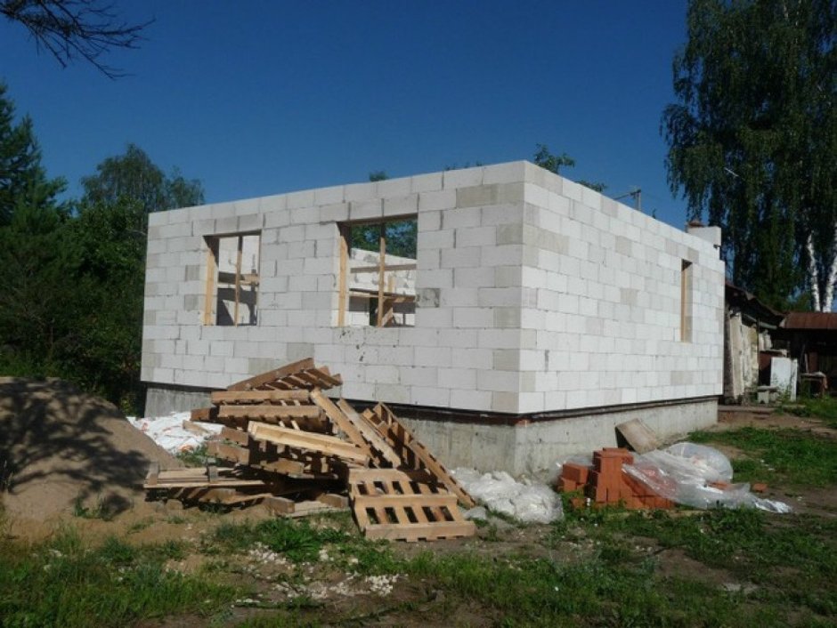 Дачные домики из газобетонных блоков