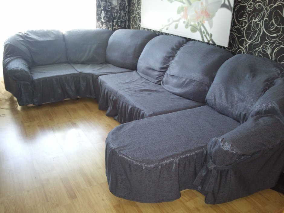 Чехол на п-образный диван