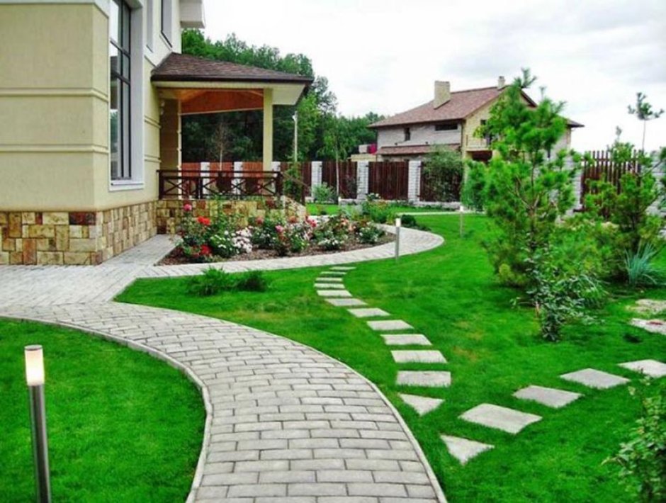 Тротуарные дорожки на участке