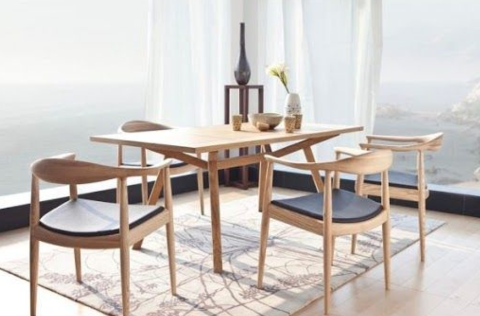 Scandinavian-Style Oak Chairs