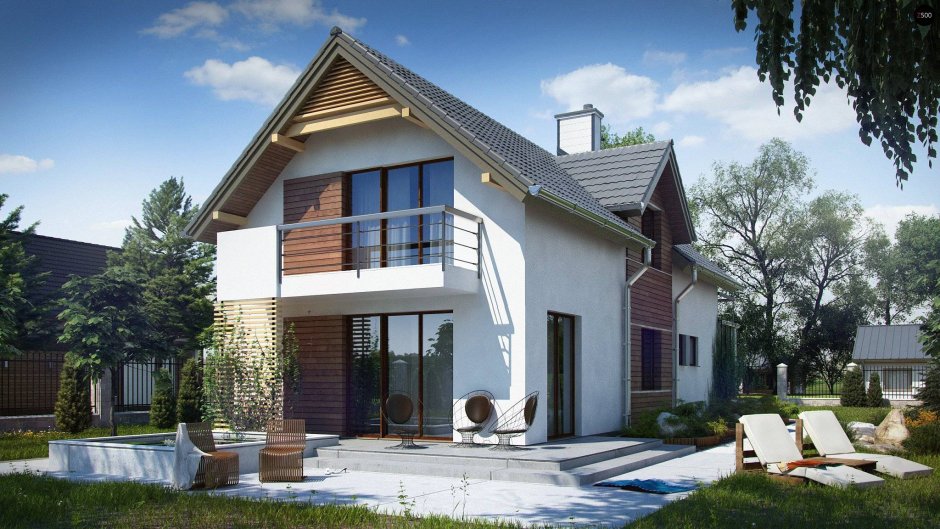 Красивые дома из газобетона