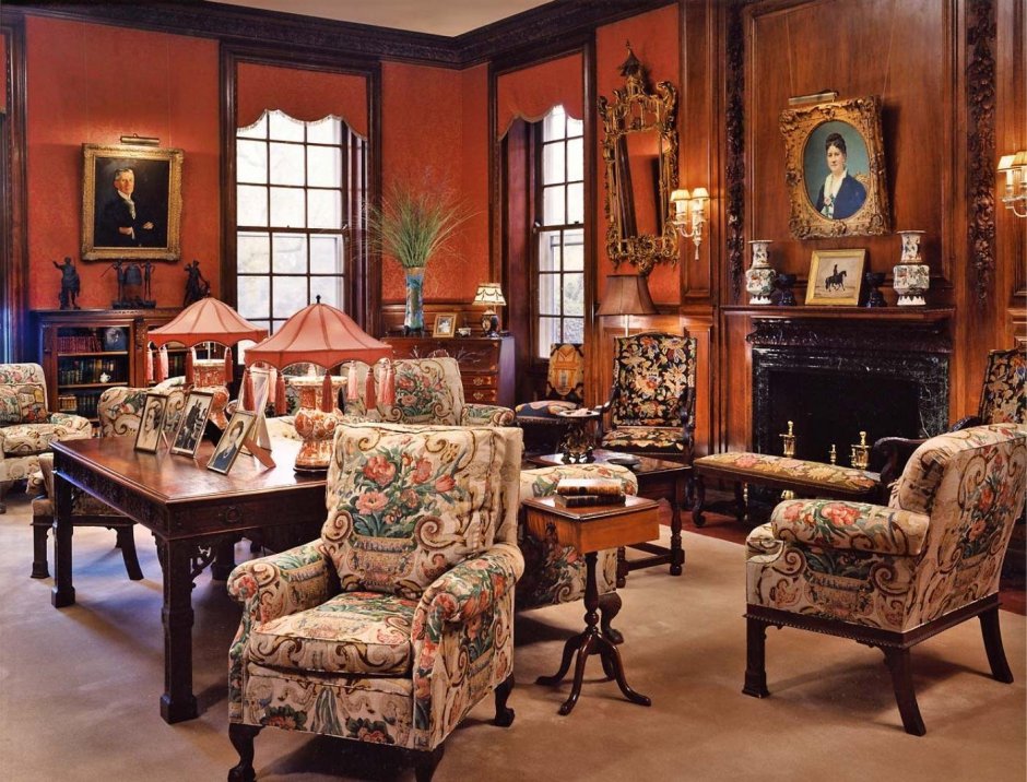 Исторические интерьеры викторианского стиля Англия 19 века