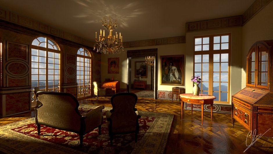 Викторианский интерьер 19 века