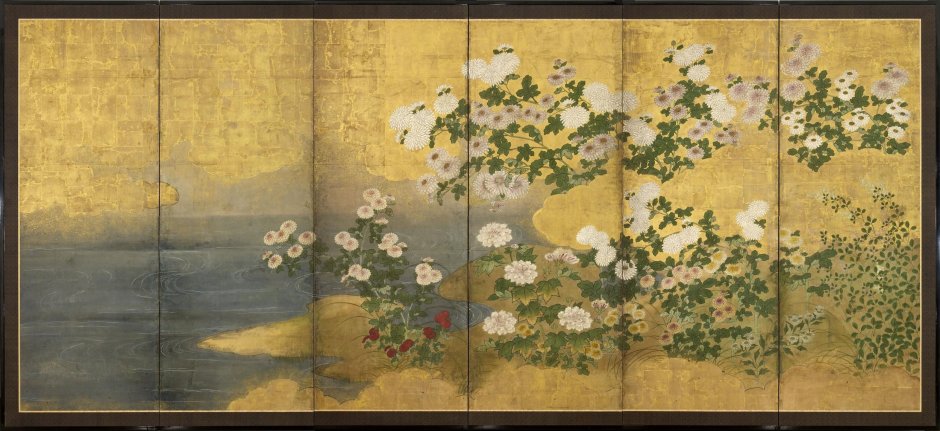 Suzuki Kiitsu ширмы