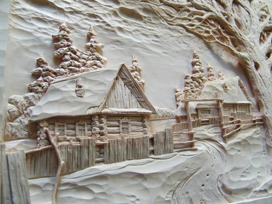 Барельеф дерево