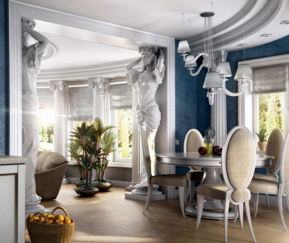 Древнегреческий стиль в интерьере