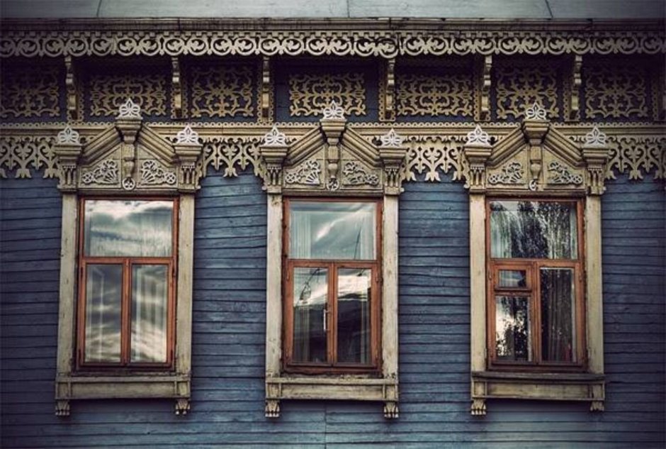 Резные наличники ставни Сибирь