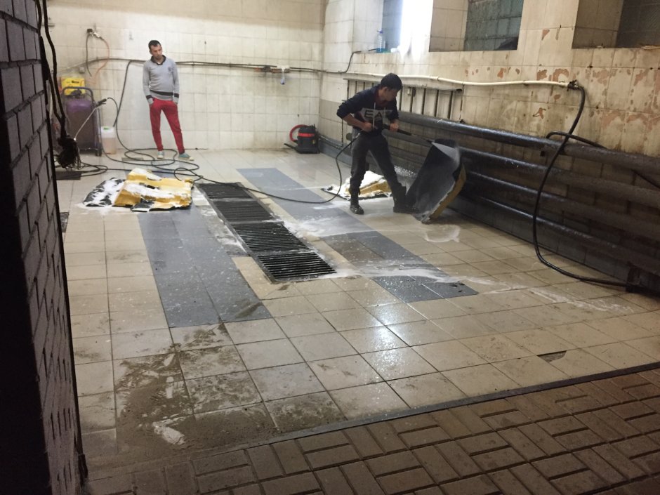 Плитка для пола на автомойку