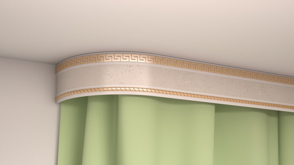 Карниз потолочный Kleve Lux (1 ряд, 2м.)