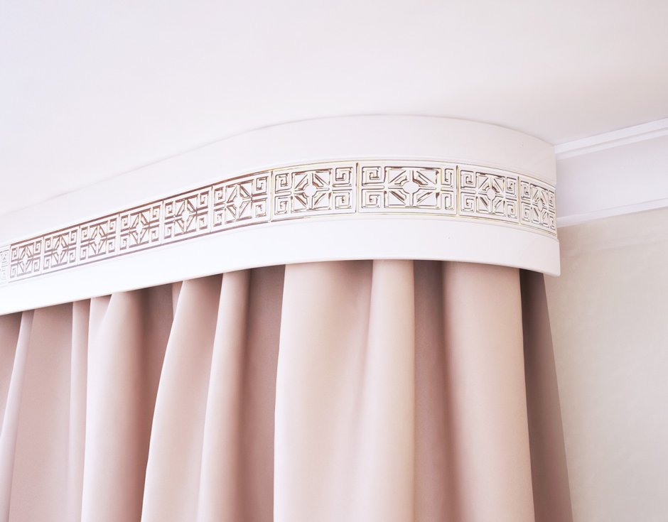 Карниз Ажур "белый/золото"