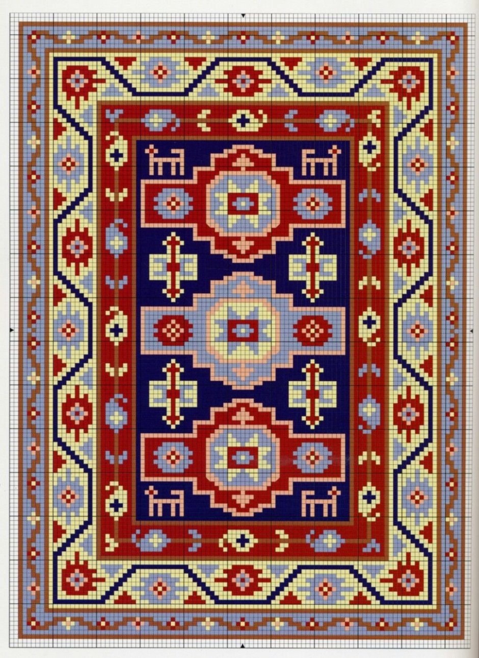 Вышитый крестом ковер