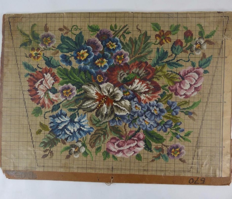 Hertz Wegener Antique Berlin Woolwork pattern Chart Tapestry Embroidery
