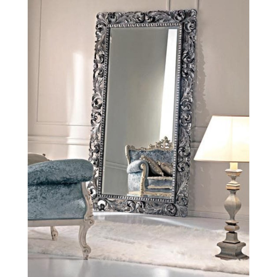 Напольное зеркало "Меривейл" (Florentine Silver)