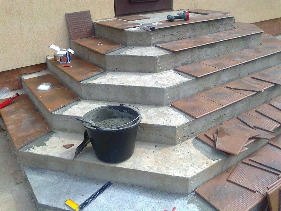 Ступеньки для крыльца из бетона
