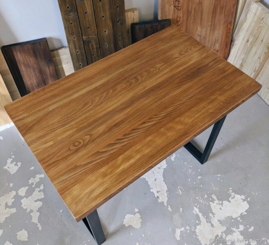 Столик из массива лофт 1200х600