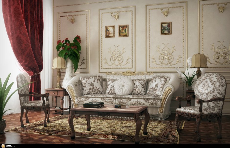 Классический интерьер палитра