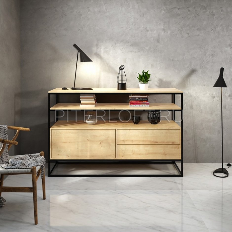 Комод серый Loft