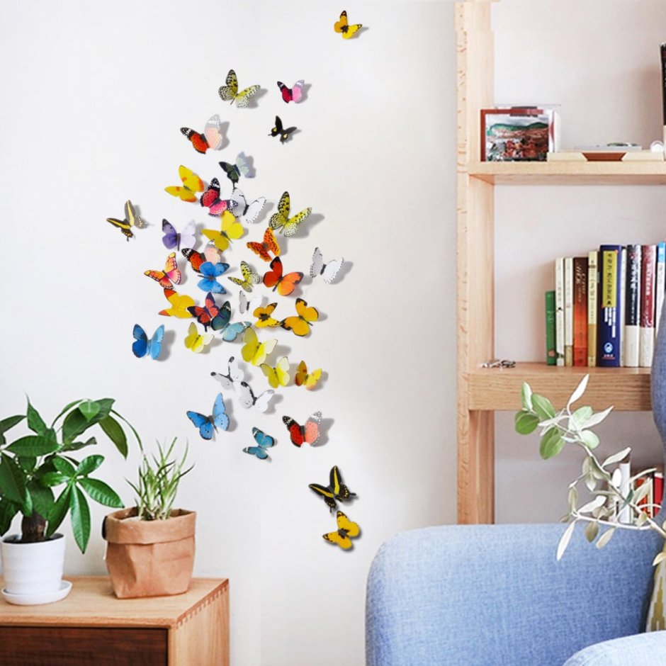 Декоративные бабочки на стену для декора