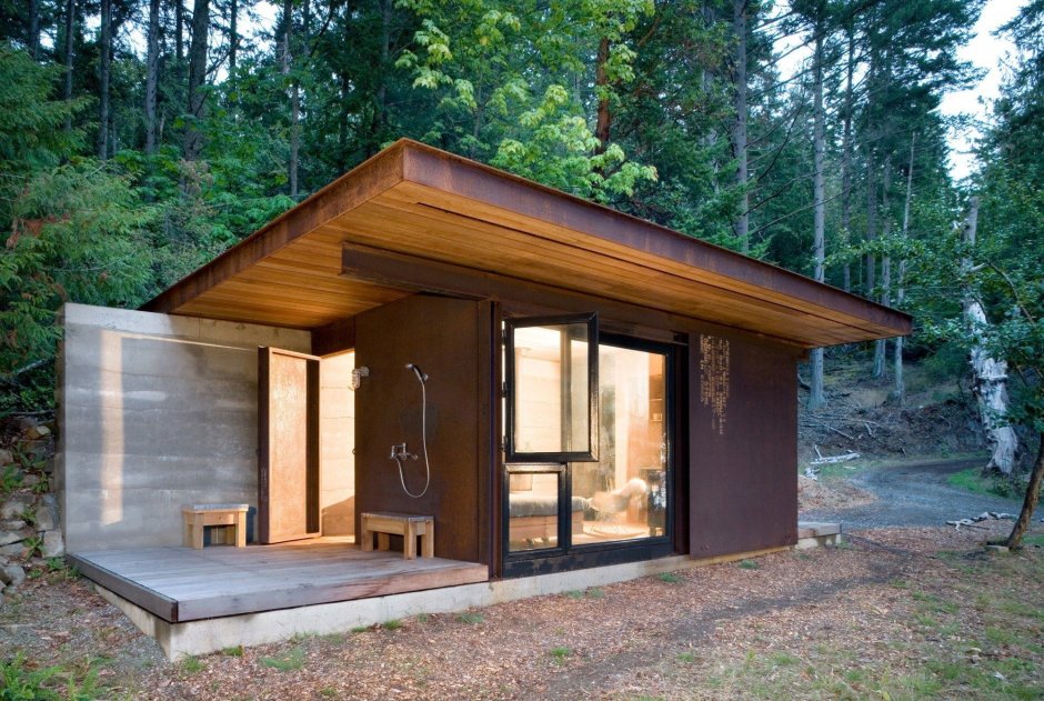 Tiny House с односкатной крышей