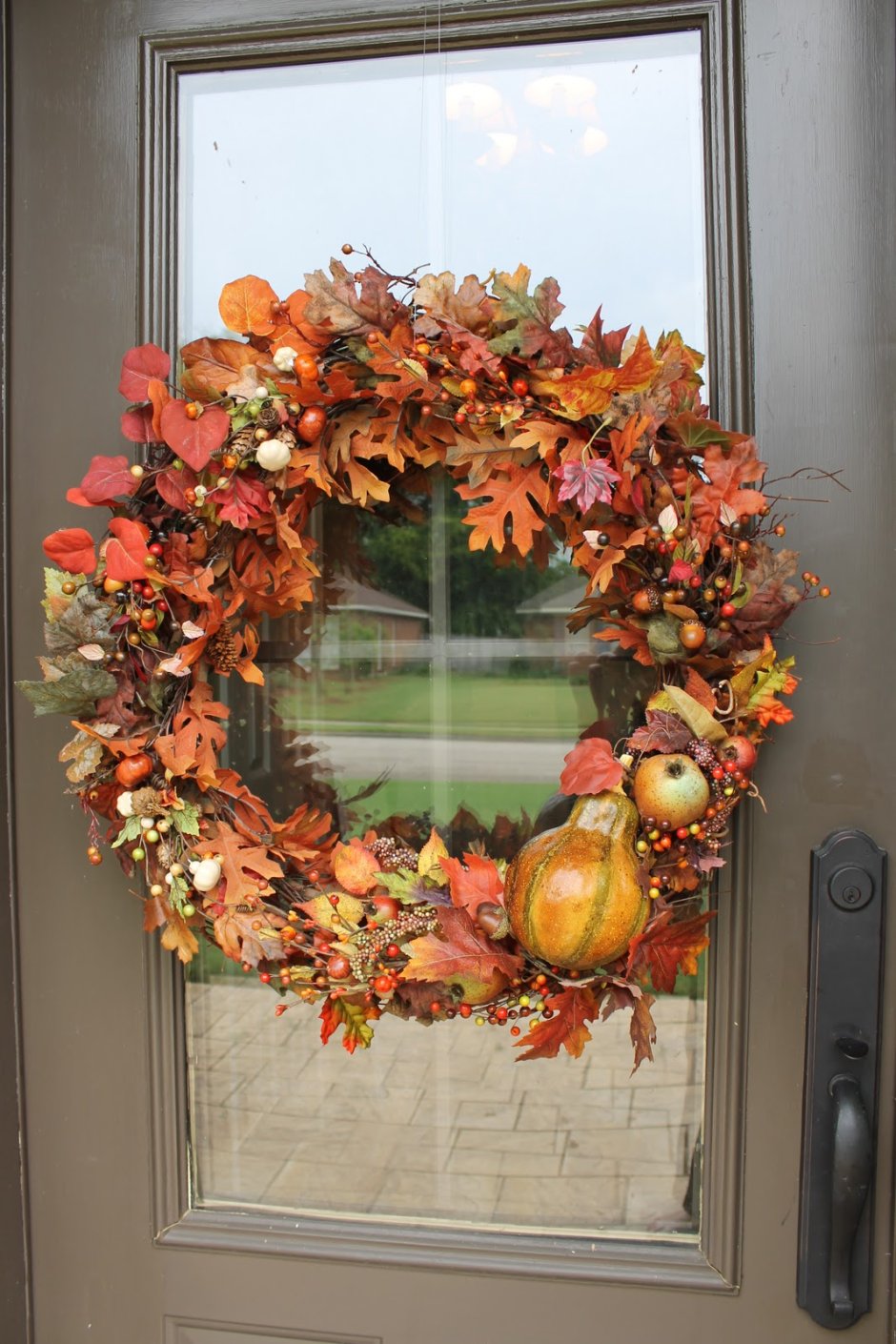 Осенний декор на дверь