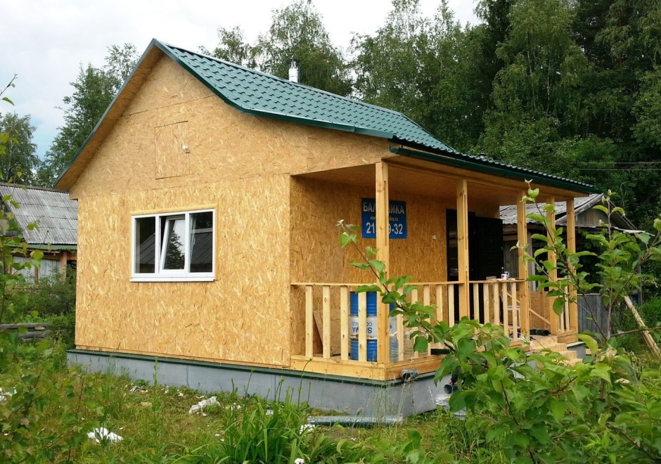 Каркасный дачный дом