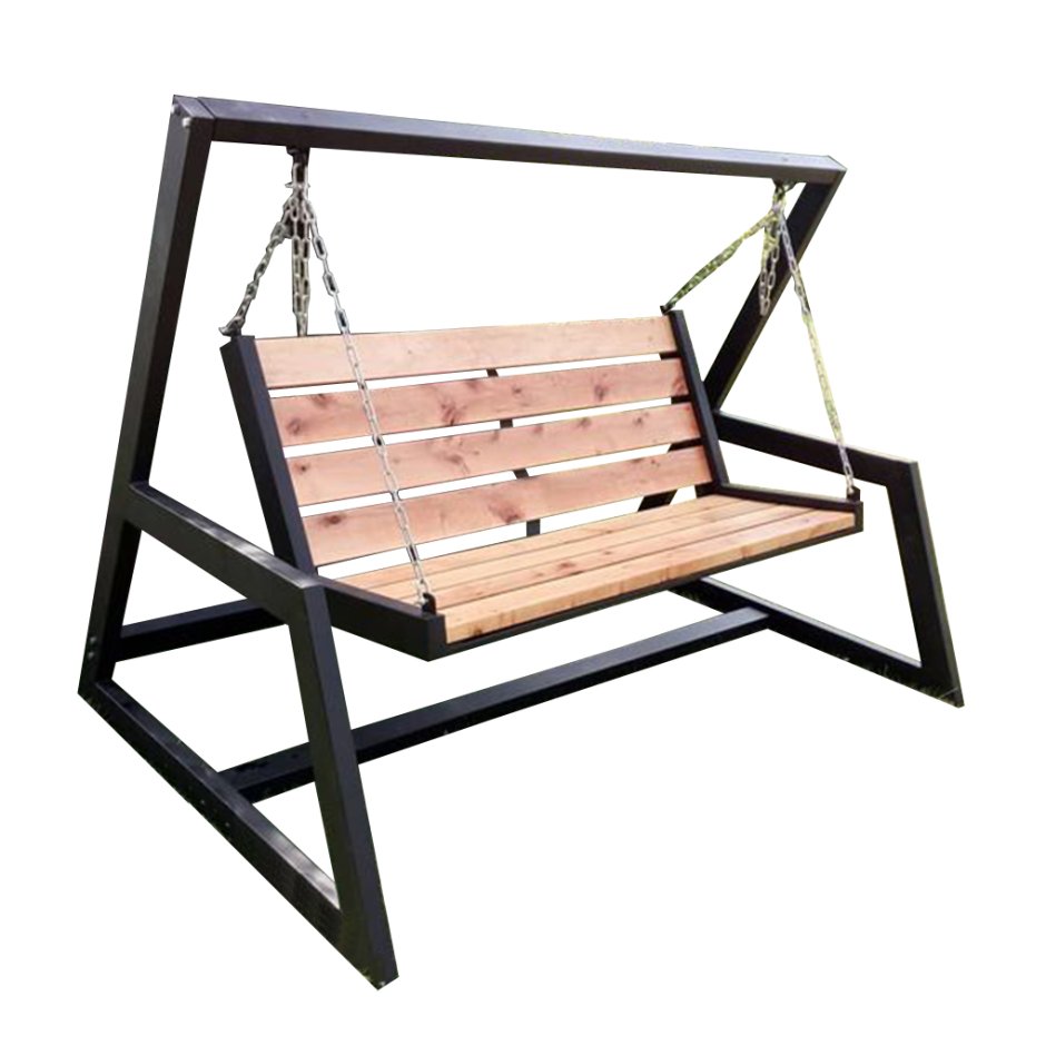 Садовые качели в стиле лофт