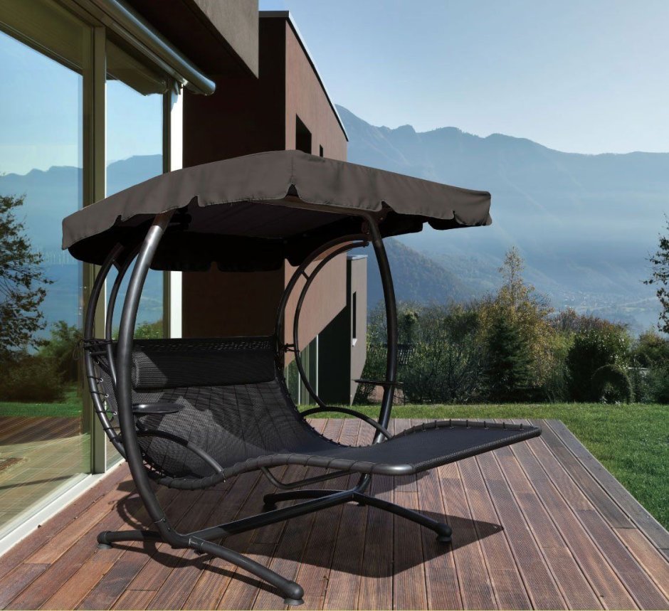 Садовые качели в стиле хайтек