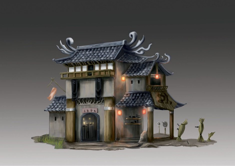 Японский средневековый дом
