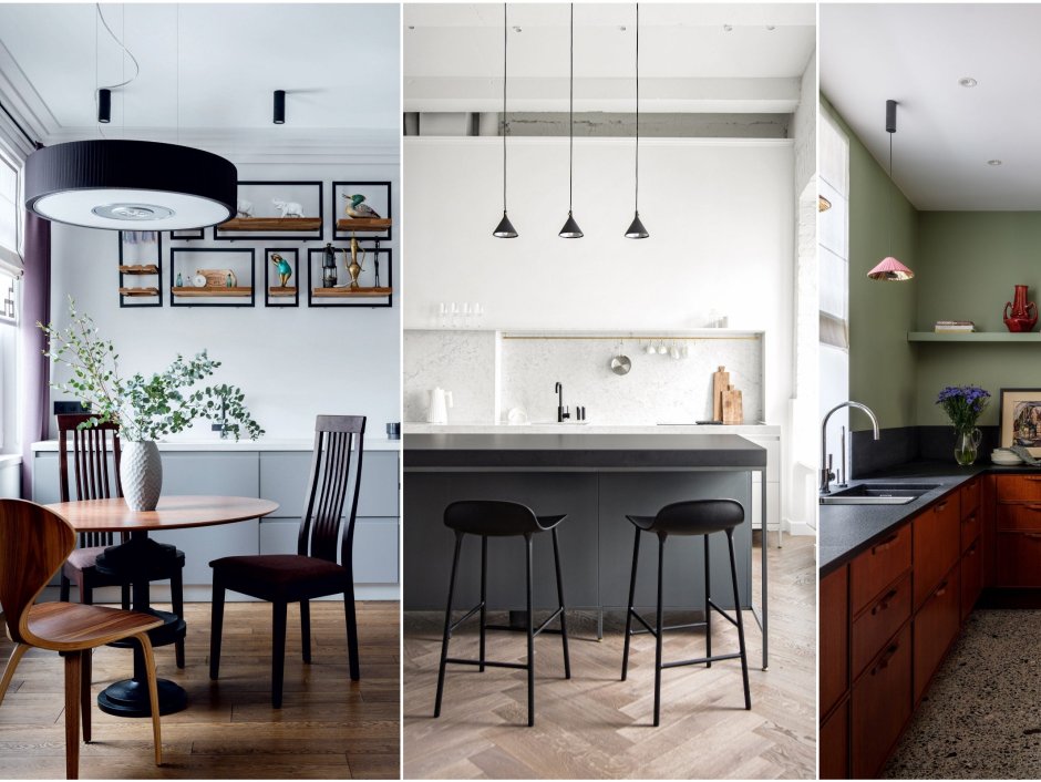 Кухня без навесных шкафов