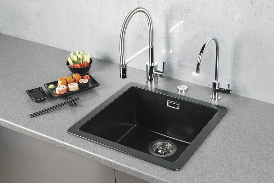 Смеситель Schock SC-550 Cristadur серебристый камень/хром