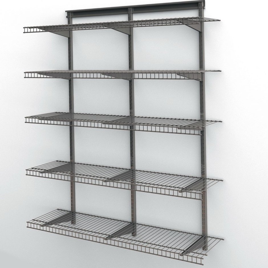 Стеллаж торговый be shelf40 s80 (w=400; h=1900; 7021; 5*40)