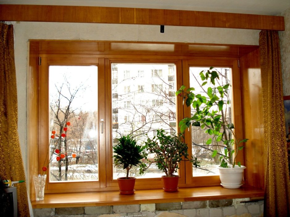 Деревянные откосы на окна внутренние