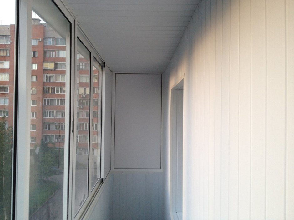 Панели из ПВХ балкон изнутри