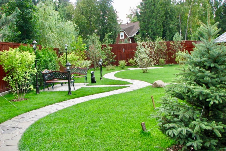 Обустройство участка загородного