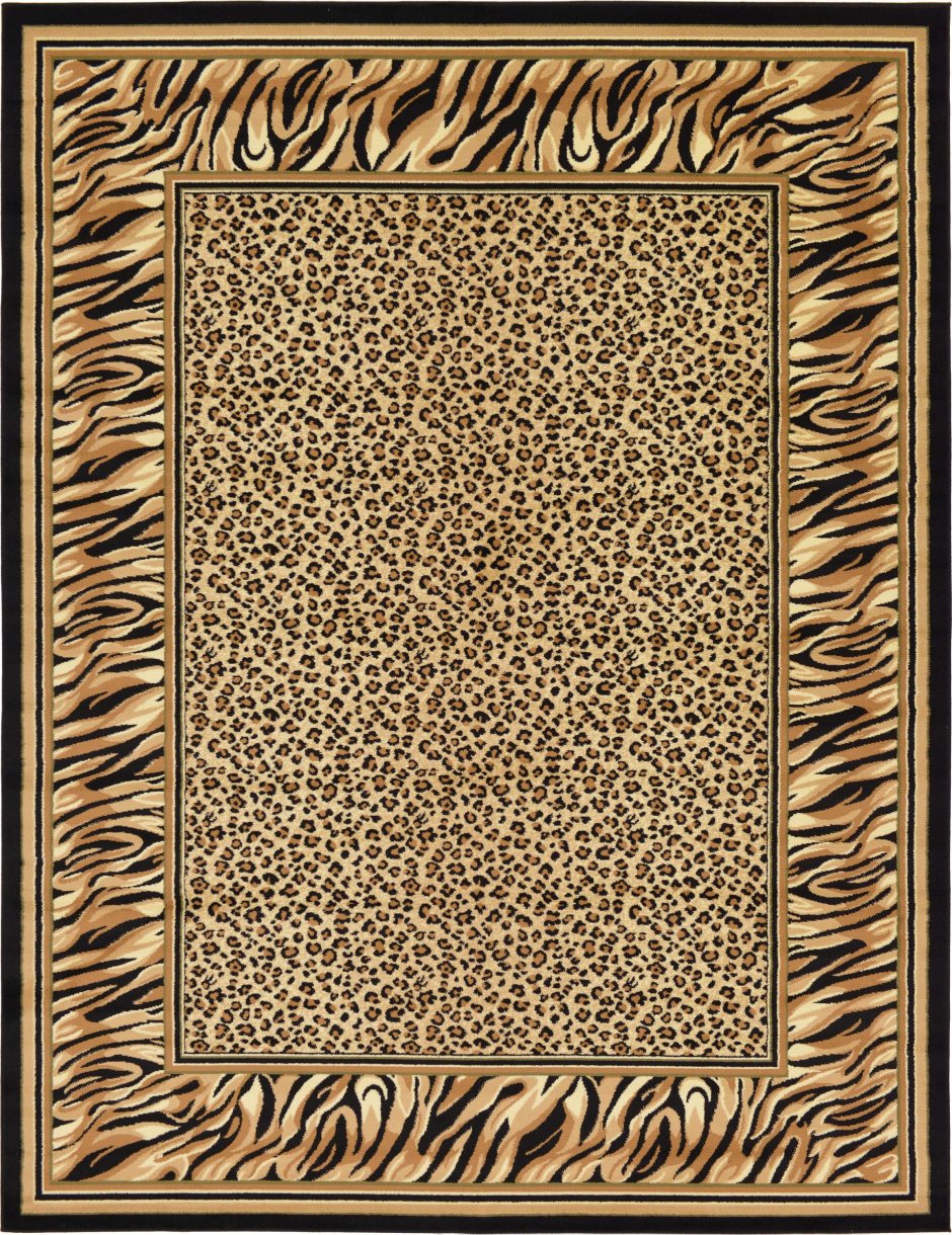 Винтажный леопардовый ковер