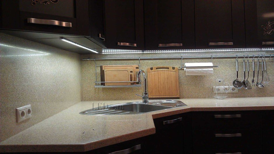 Светодиодный светильник подсветка кухонной столешницы