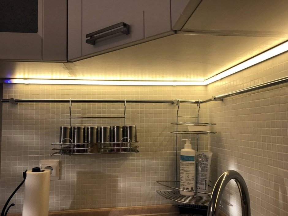 Светодиодная подсветка для кухни рабочей зоны
