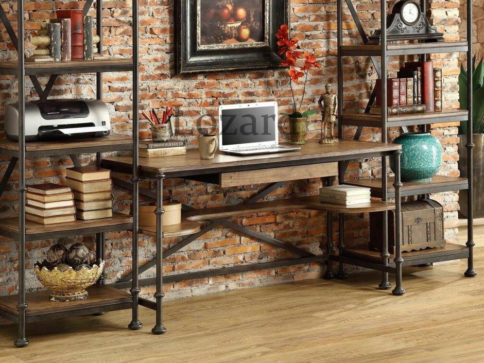 Компьютерный стол лофт Loft Wood Studio