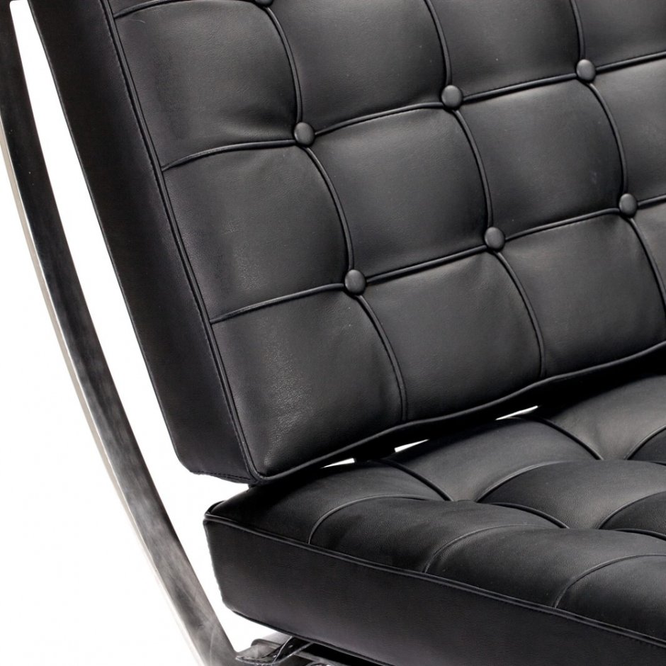 Двухместный диван «Barcelona Black Sofa»