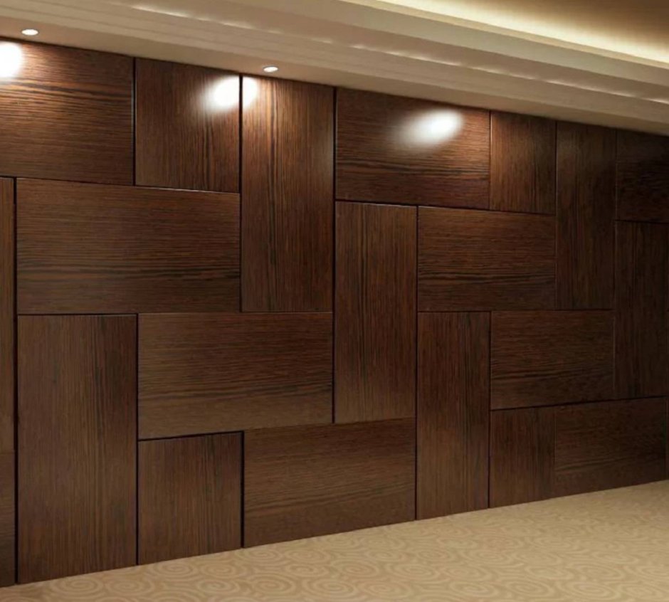 Шпонированные панели Wallhof Wood "тик"