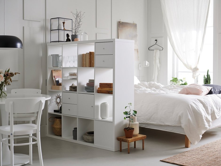 Ikea каллакс стеллаж белый