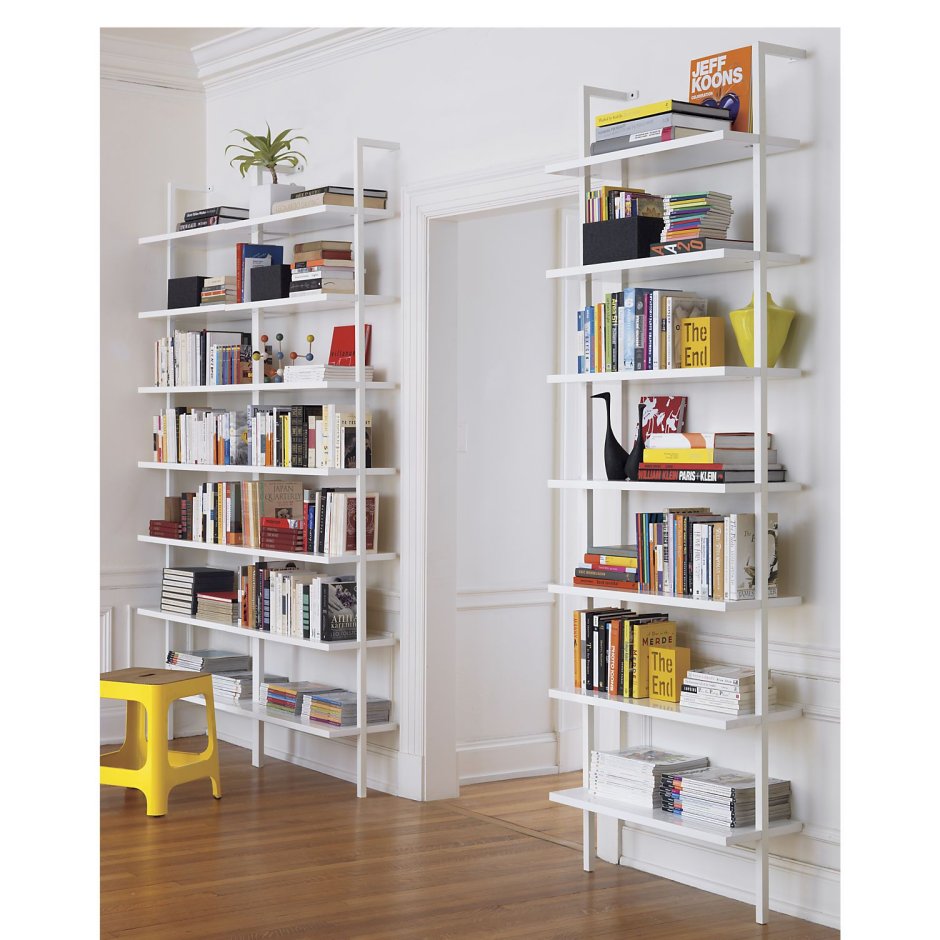 White Wall Bookshelf