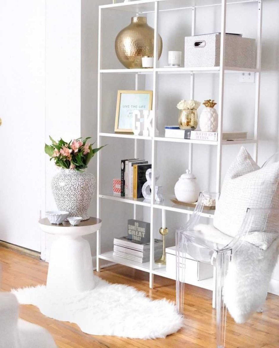 Стеллаж ikea ВИТШЁ белый