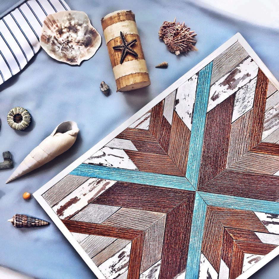 Деревянное панно в скандинавском стиле