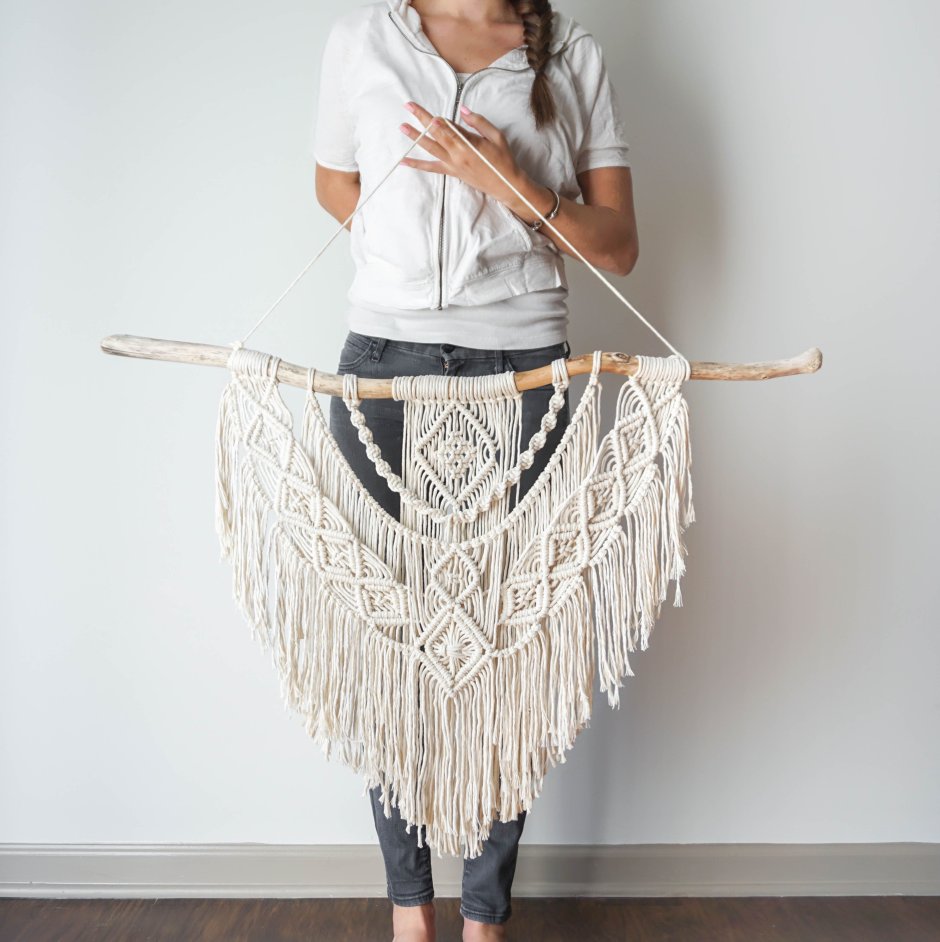 Большое макраме бохо на стену