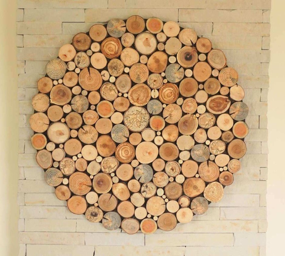 Деревянный декор на стену