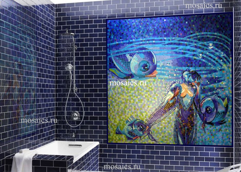 Готовые мозаичные панно для ванной