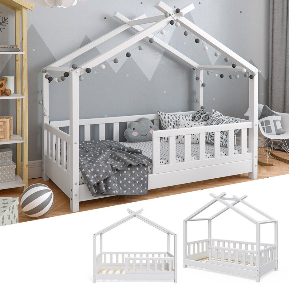 Кровать-домик Vicco Kinderbett hausbett Design