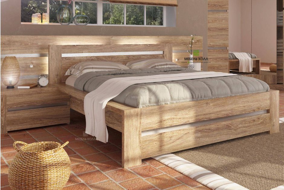 Современные кровати из дерева