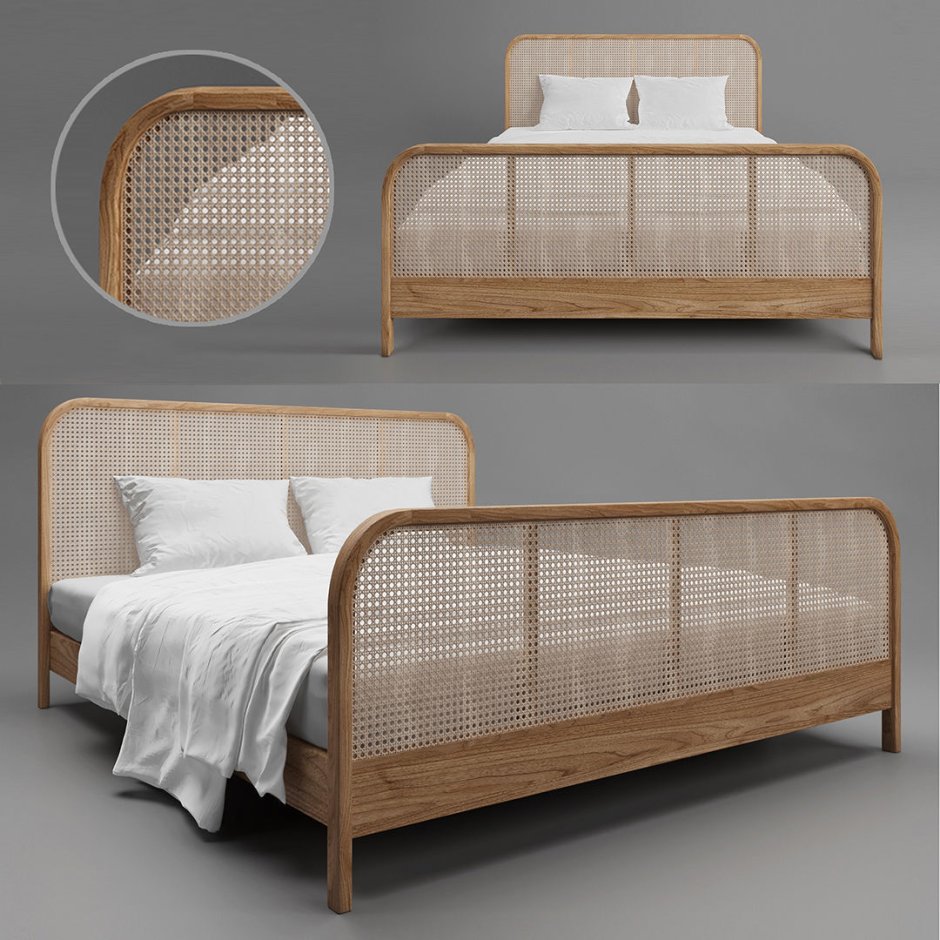3d модель кровать Anaise Cane
